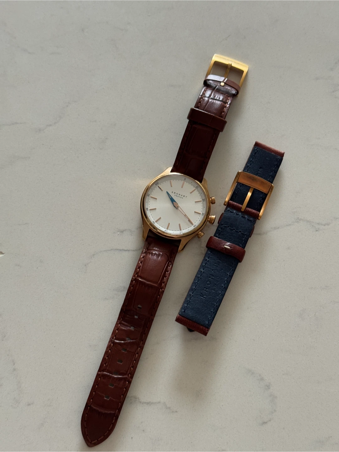 Kronaby Gold-Tone Watch with Extra Strap - photo 5