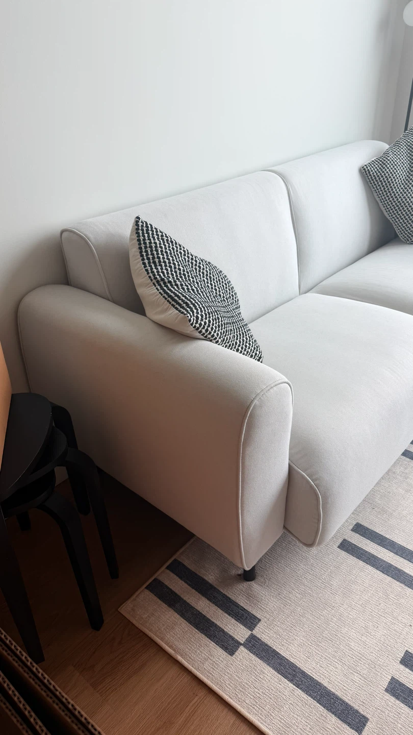 Beige 3 Seater Sofa - photo 2