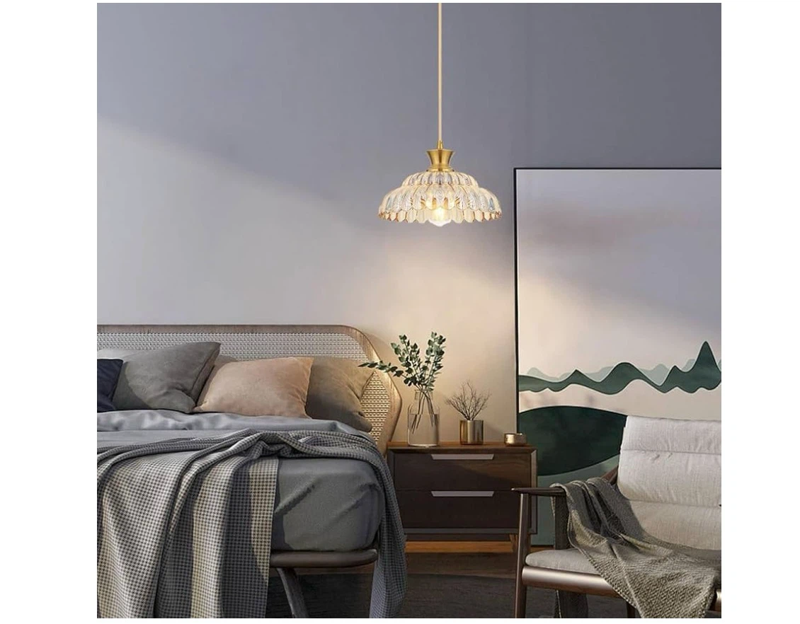 Vintage Glass Pendant Light 11.8 Inch - photo 3