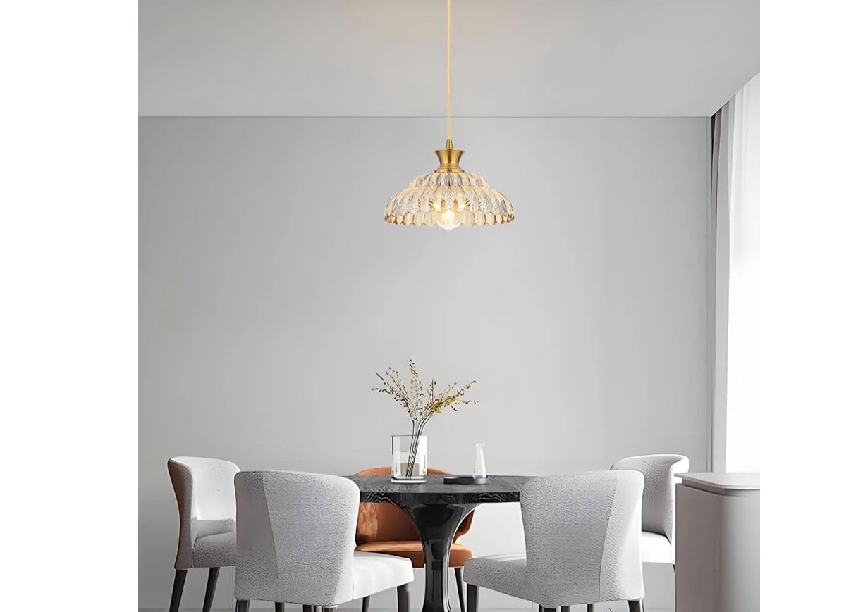 Vintage Glass Pendant Light 11.8 Inch - photo 4