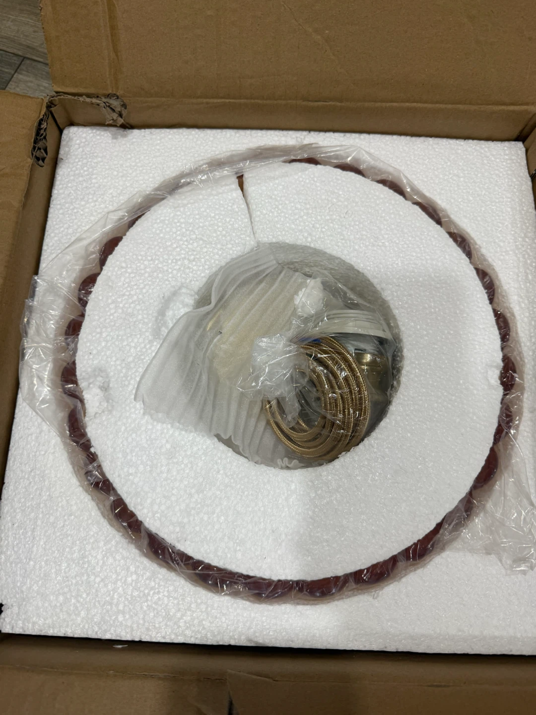 Vintage Glass Pendant Light 11.8 Inch - photo 5