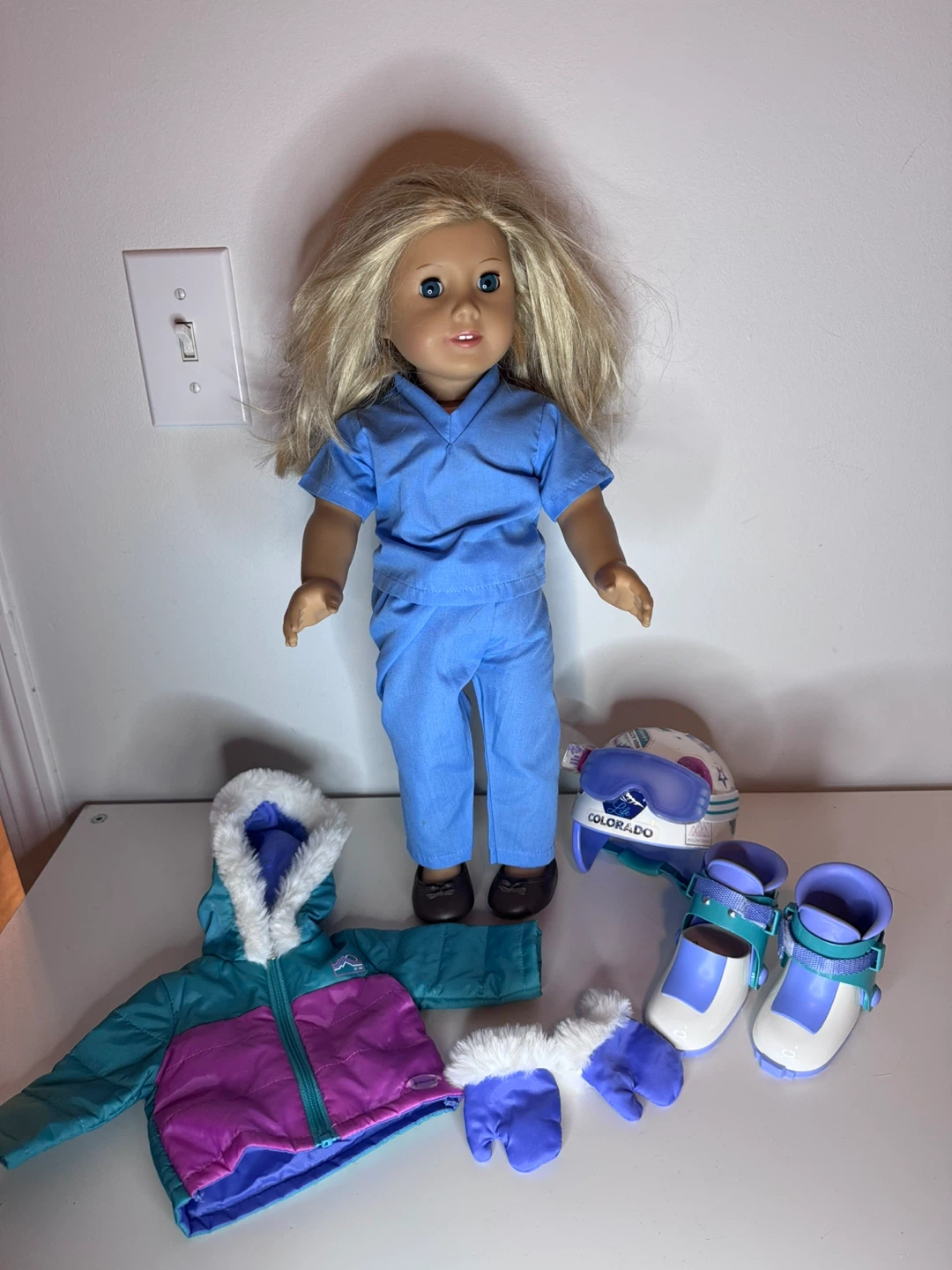 American Girl Truly Me 18-inch Doll Scrubs and Winter Gear