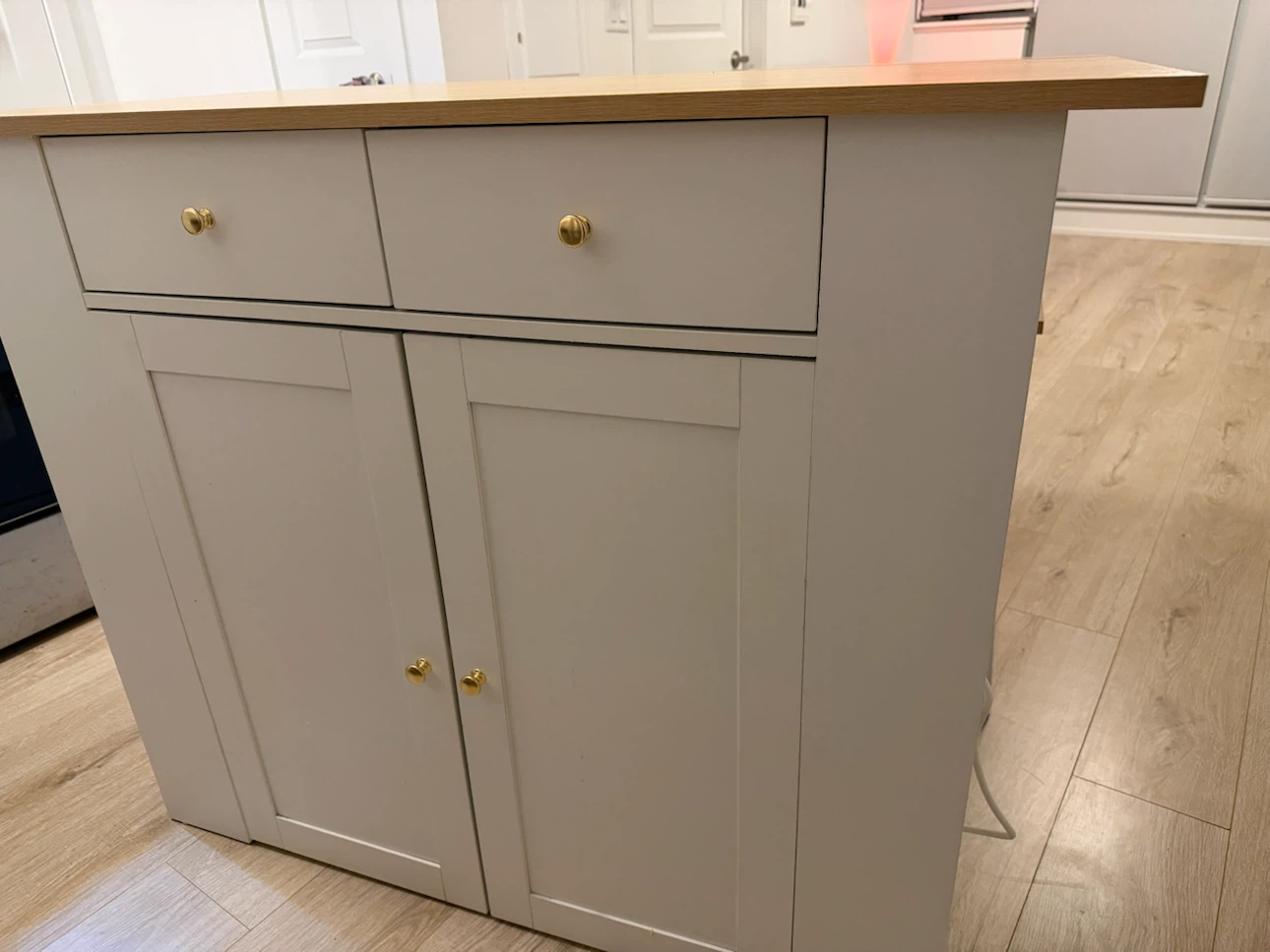 Kitchen Island with Two Stools (Moving Sale) - photo 2