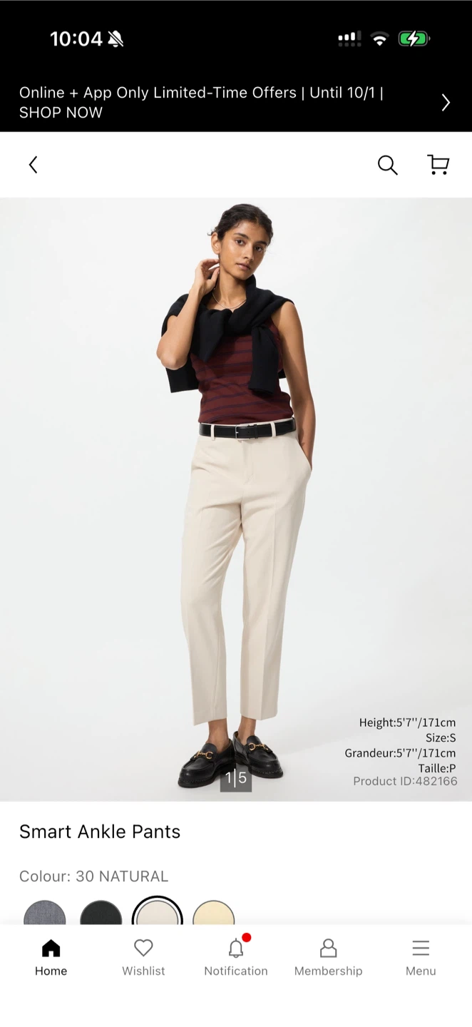 Uniqlo Smart Ankle Pants XS - photo 4
