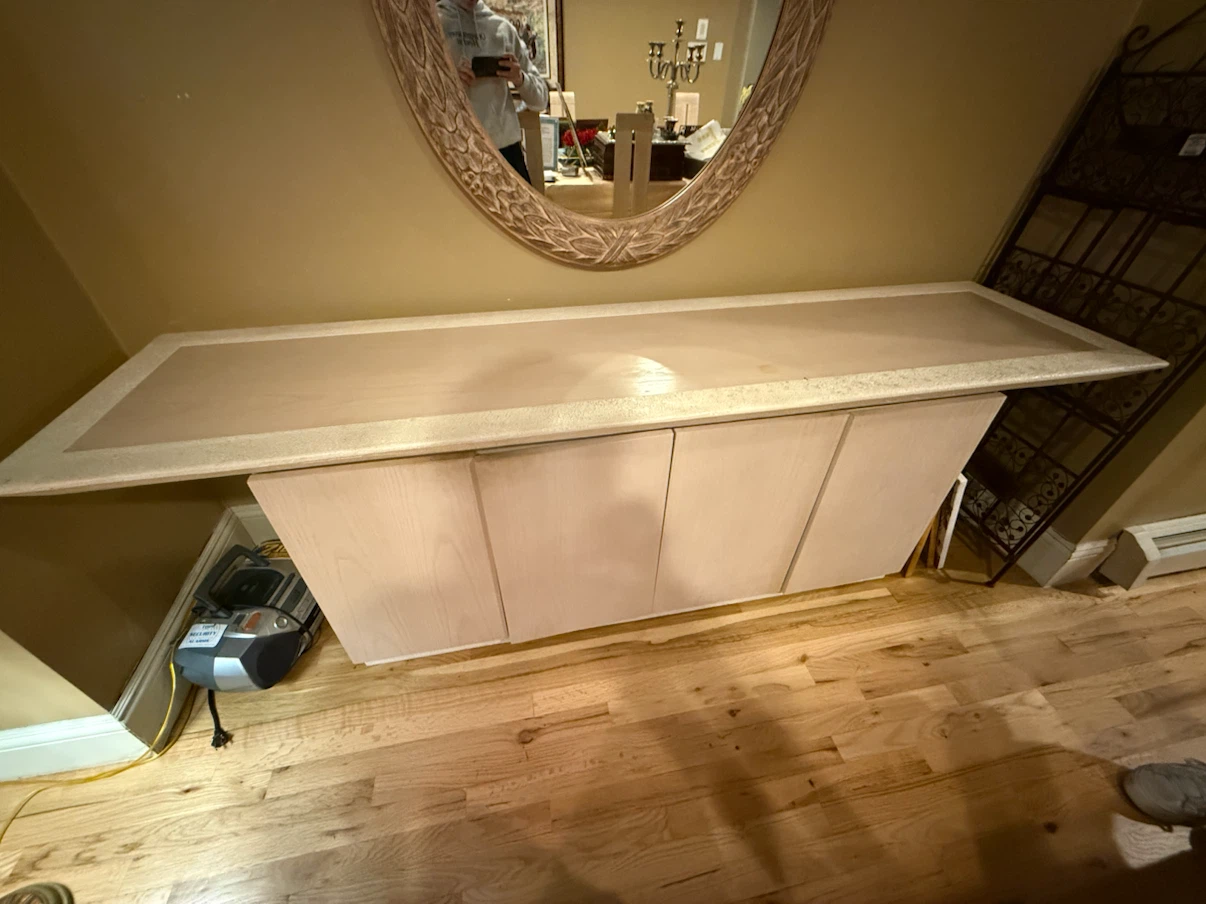 White Storage Console Cabinet