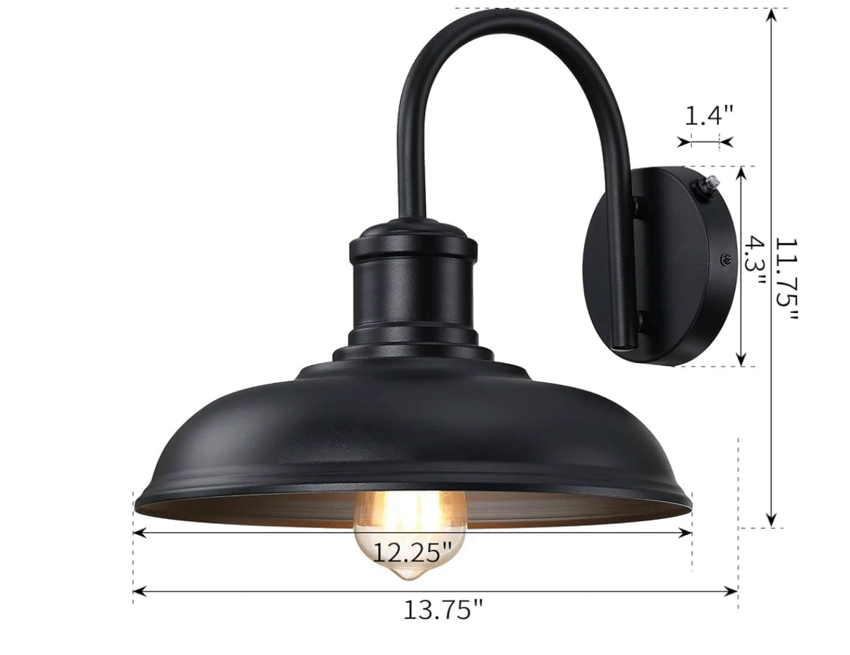 Outdoor Wall Sconce Dusk to Dawn Light - photo 3