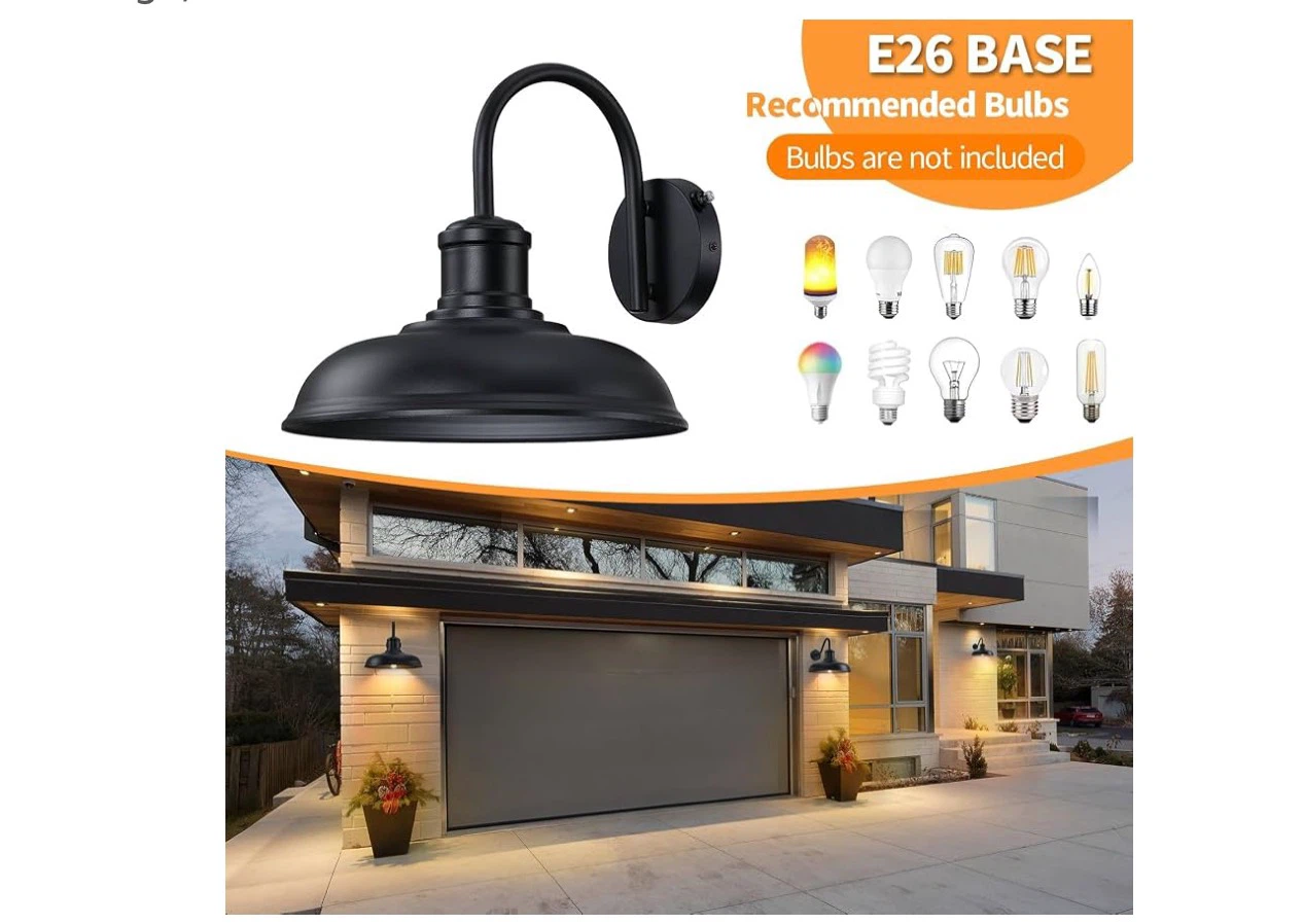 Outdoor Wall Sconce Dusk to Dawn Light - photo 4