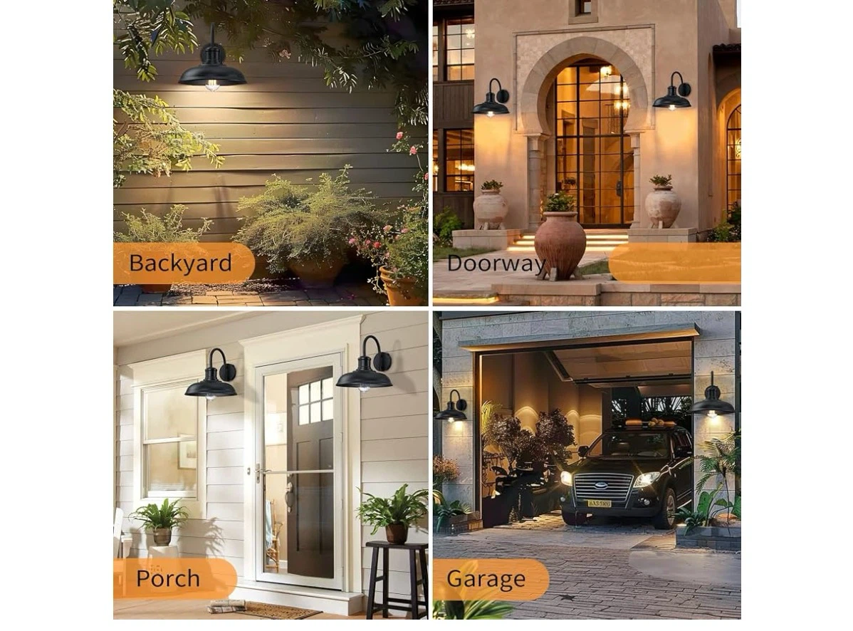 Outdoor Wall Sconce Dusk to Dawn Light - photo 5