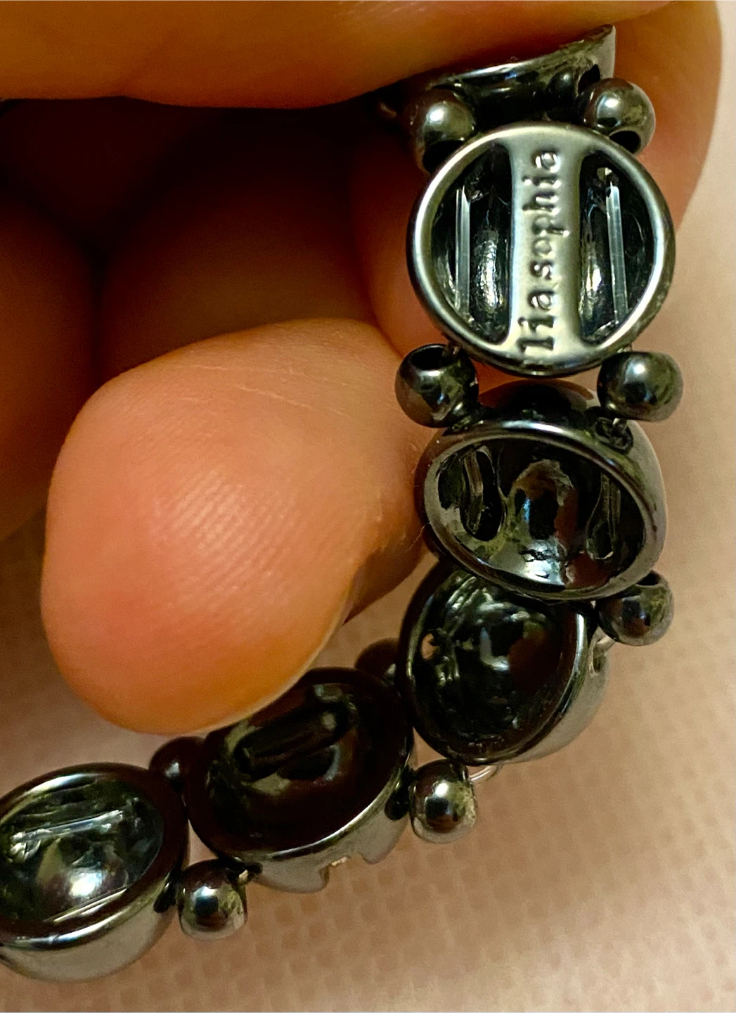 Lia Sophia Gunmetal Tone Beaded Bracelet - photo 2