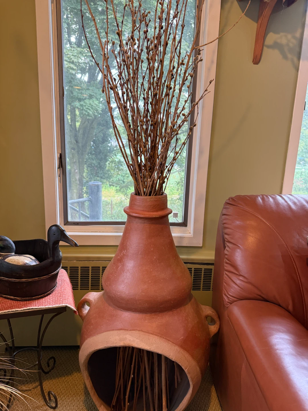 Large Terracotta Floor Vase