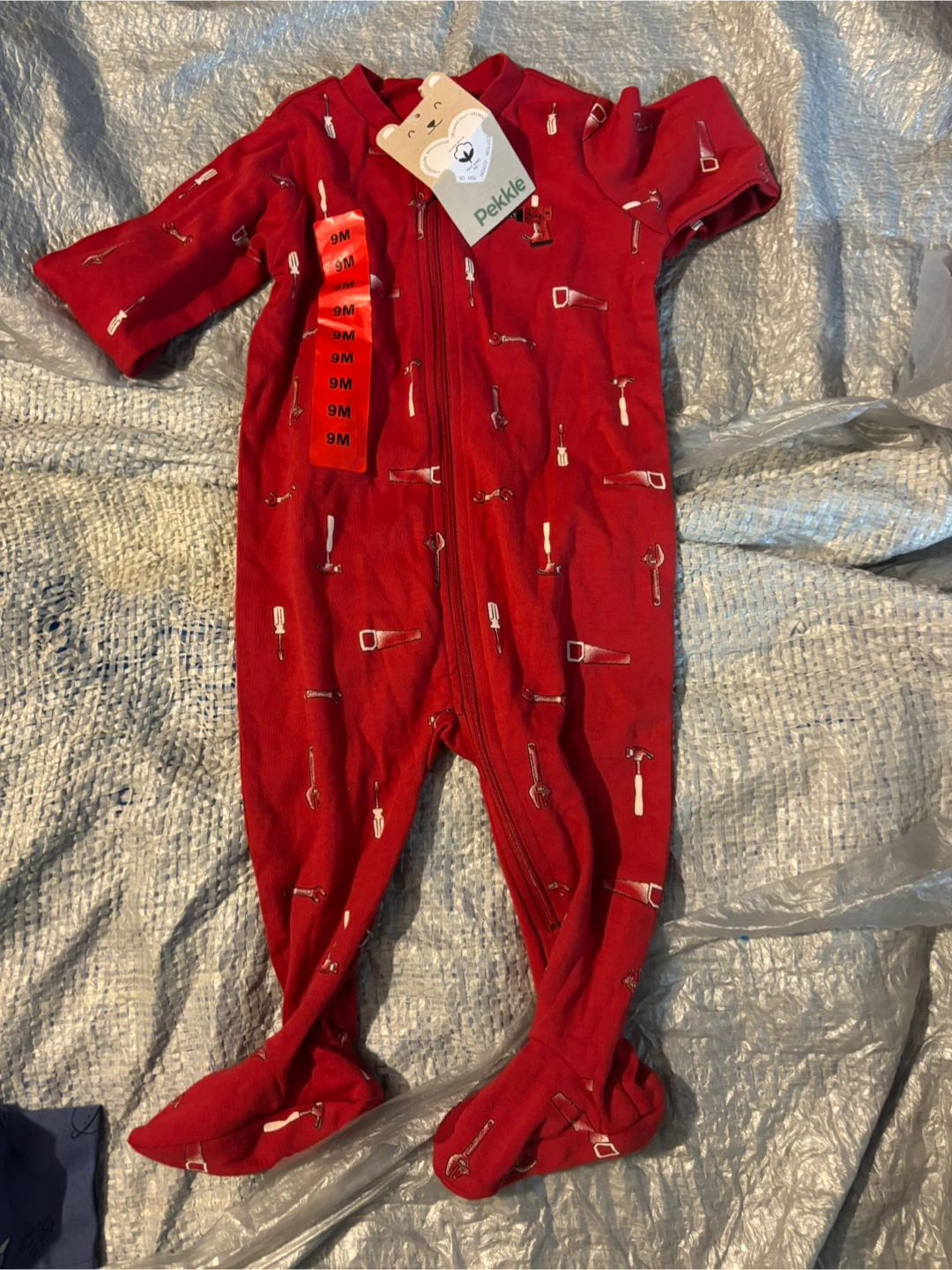 Pekkle baby footed sleeper 9M