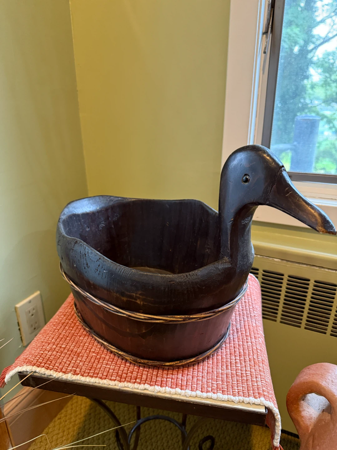 Decorative Wooden Duck Bowl