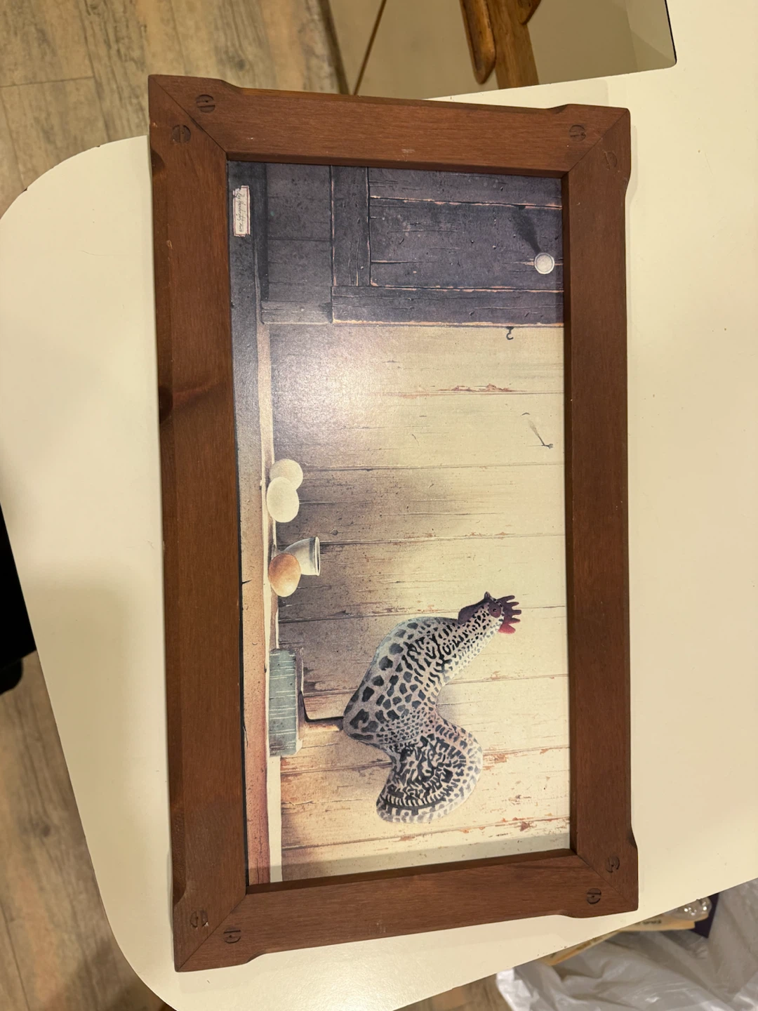 Framed Rooster Wall Art