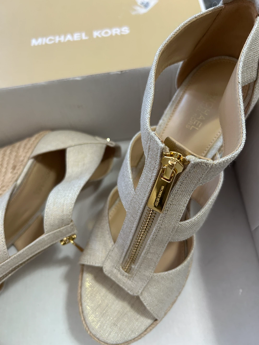 Michael Kors Damita Wedge Sandals Size 6.5M - photo 3