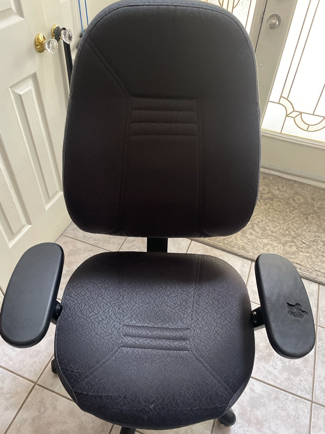Black ergonomic office chair