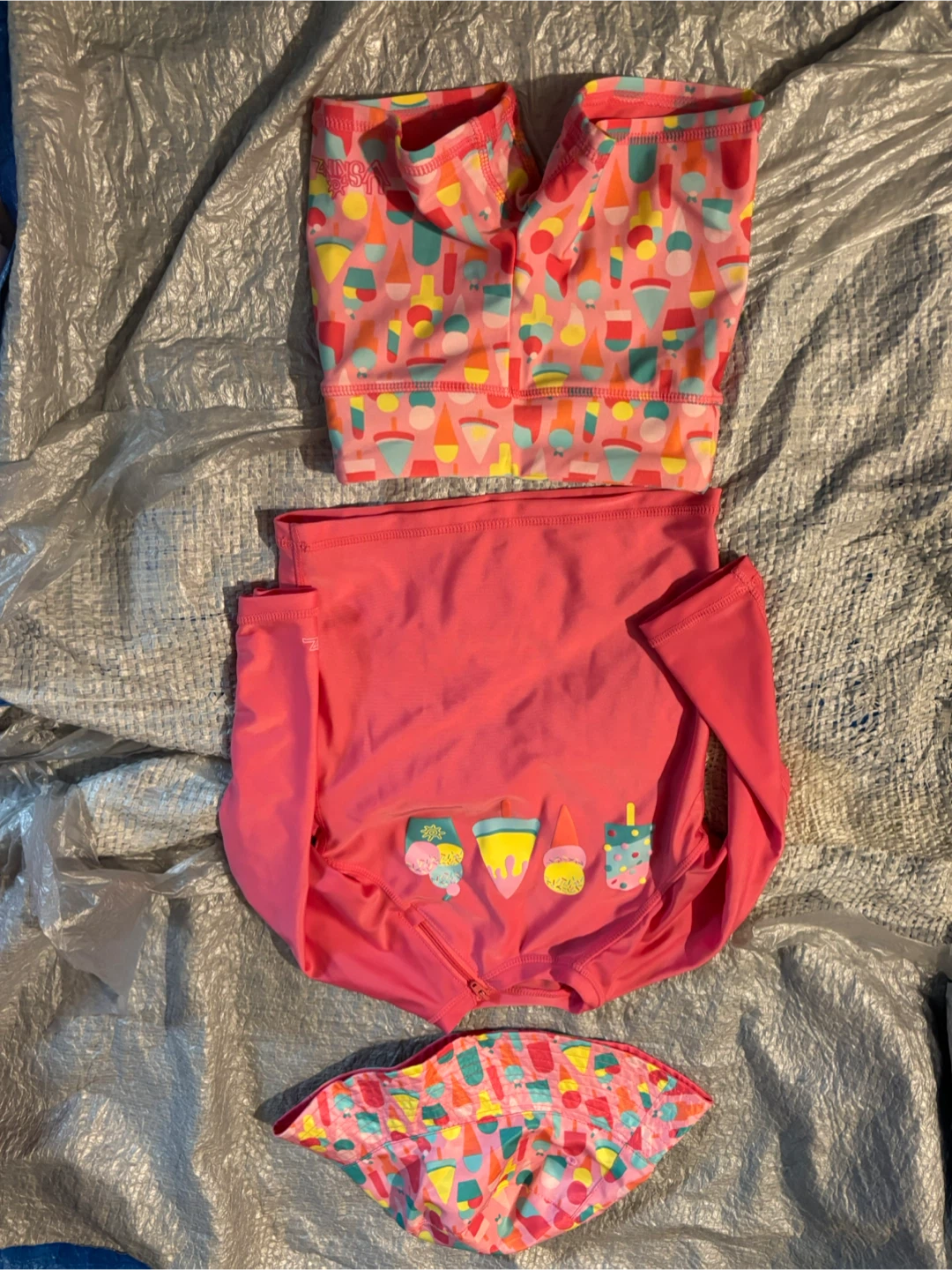 NWOT UV Skinz 3-Piece Swim Set 4T