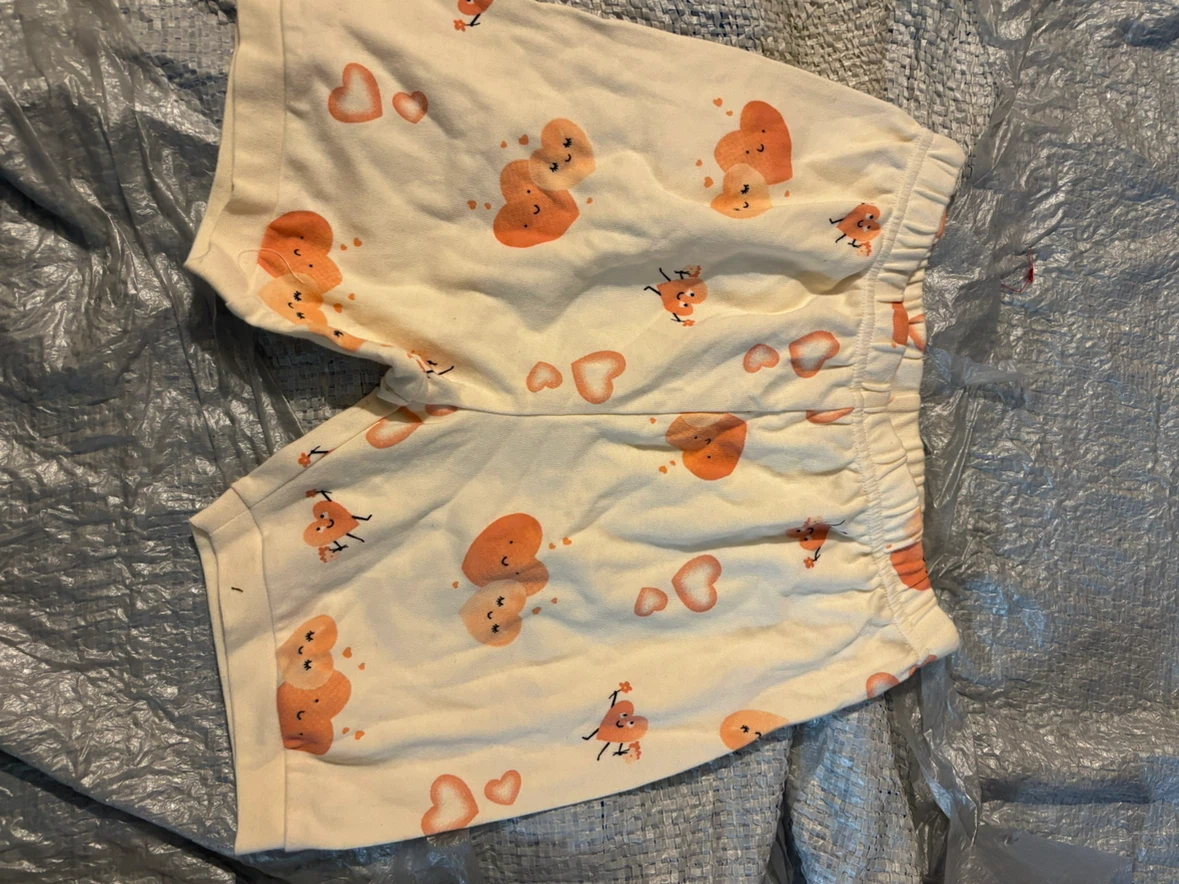 NWOT Pekkle Heart Print sleeping Shorts Size 10/12