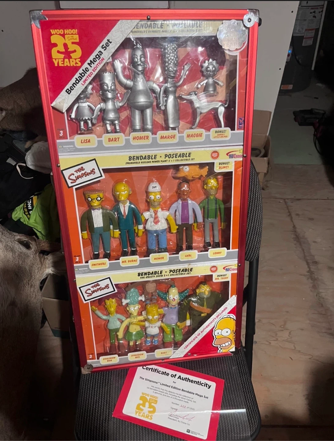 THE SIMPSONS 25th ANNIVERSARY BENDABLE MEGA SET #259/1000 —