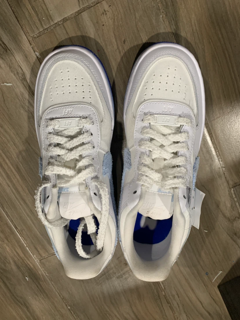 Nike Air Force 1 Shadow White and Blue women’s size 6 - photo 4
