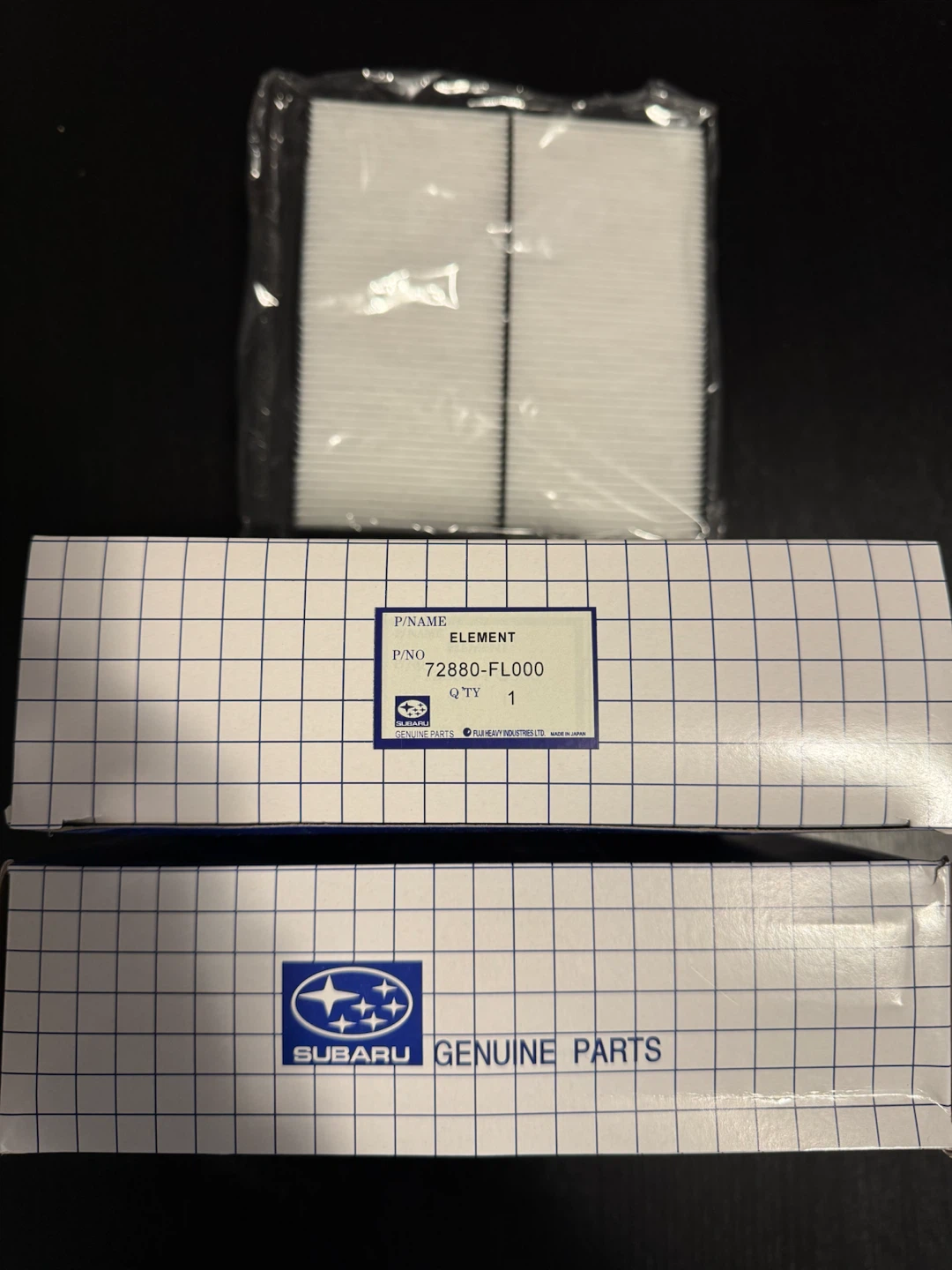 Cabin air filter - Subaru (72880-FL000)