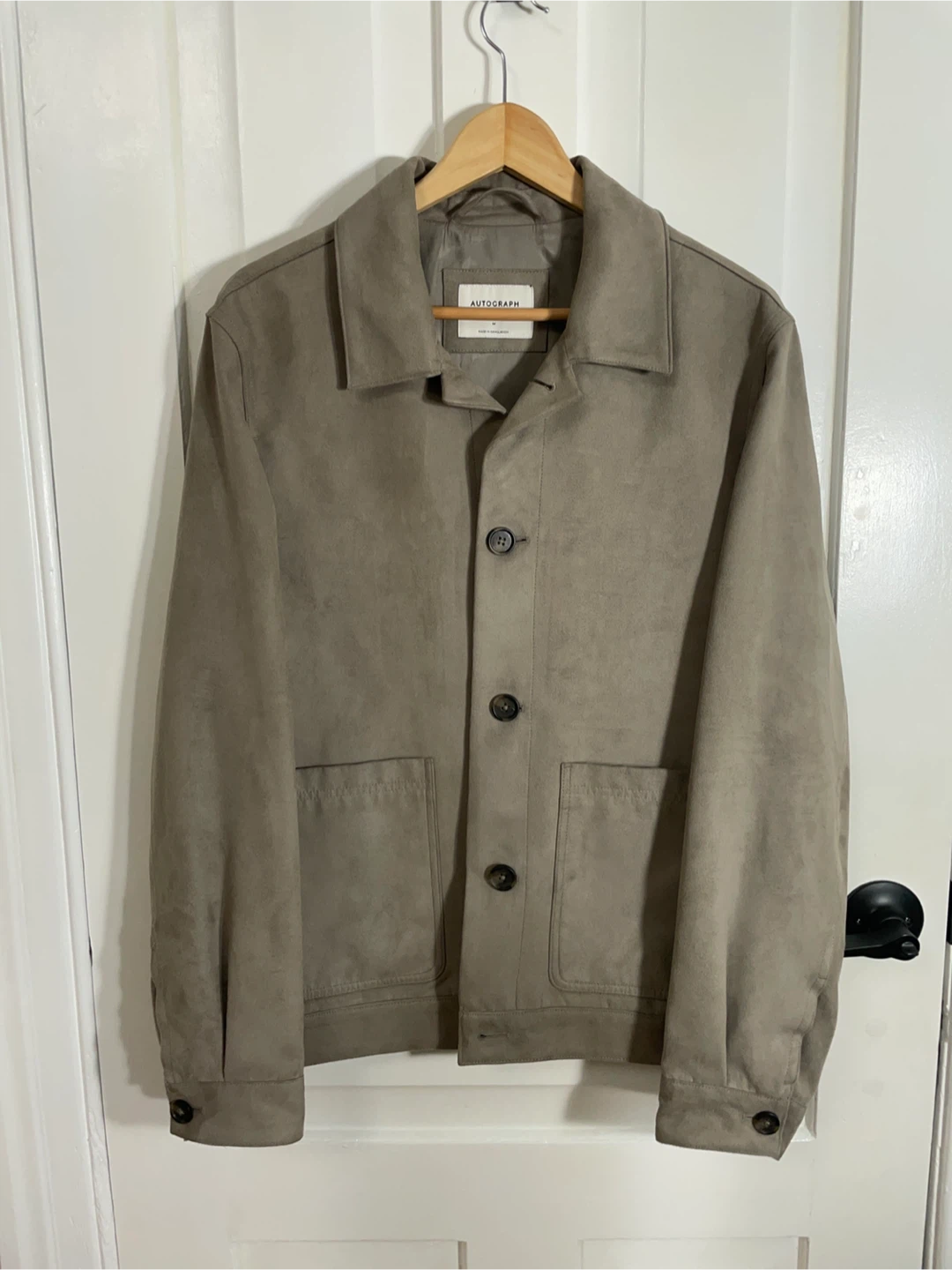Autograph Beige Faux Suede Jacket