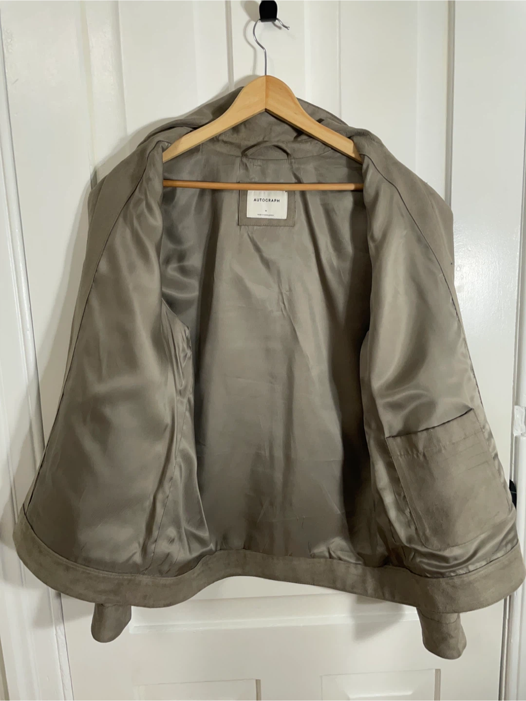 Autograph Beige Faux Suede Jacket - photo 5
