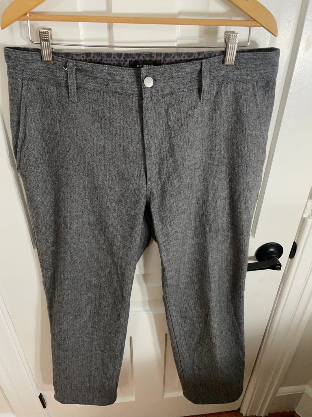 Distinction Cotton Flannel Herringbone Pants 34x30 - photo 2
