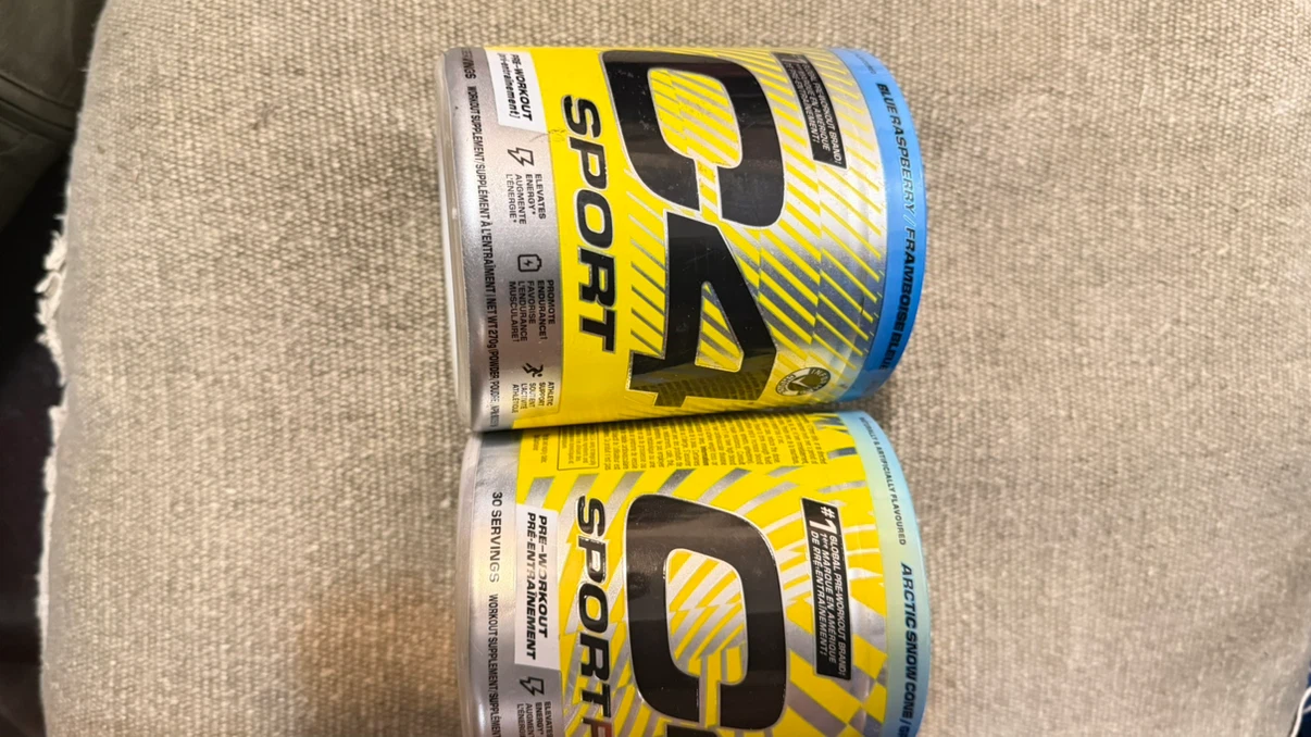 Two C4 Sport Pre-Workout Powders