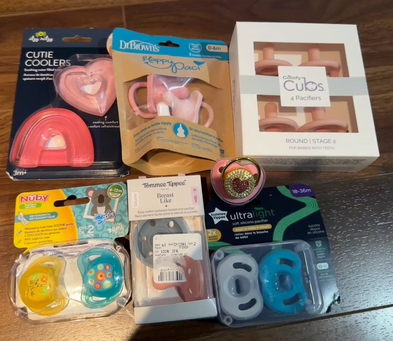Assorted Baby Pacifiers and Teethers Bundle