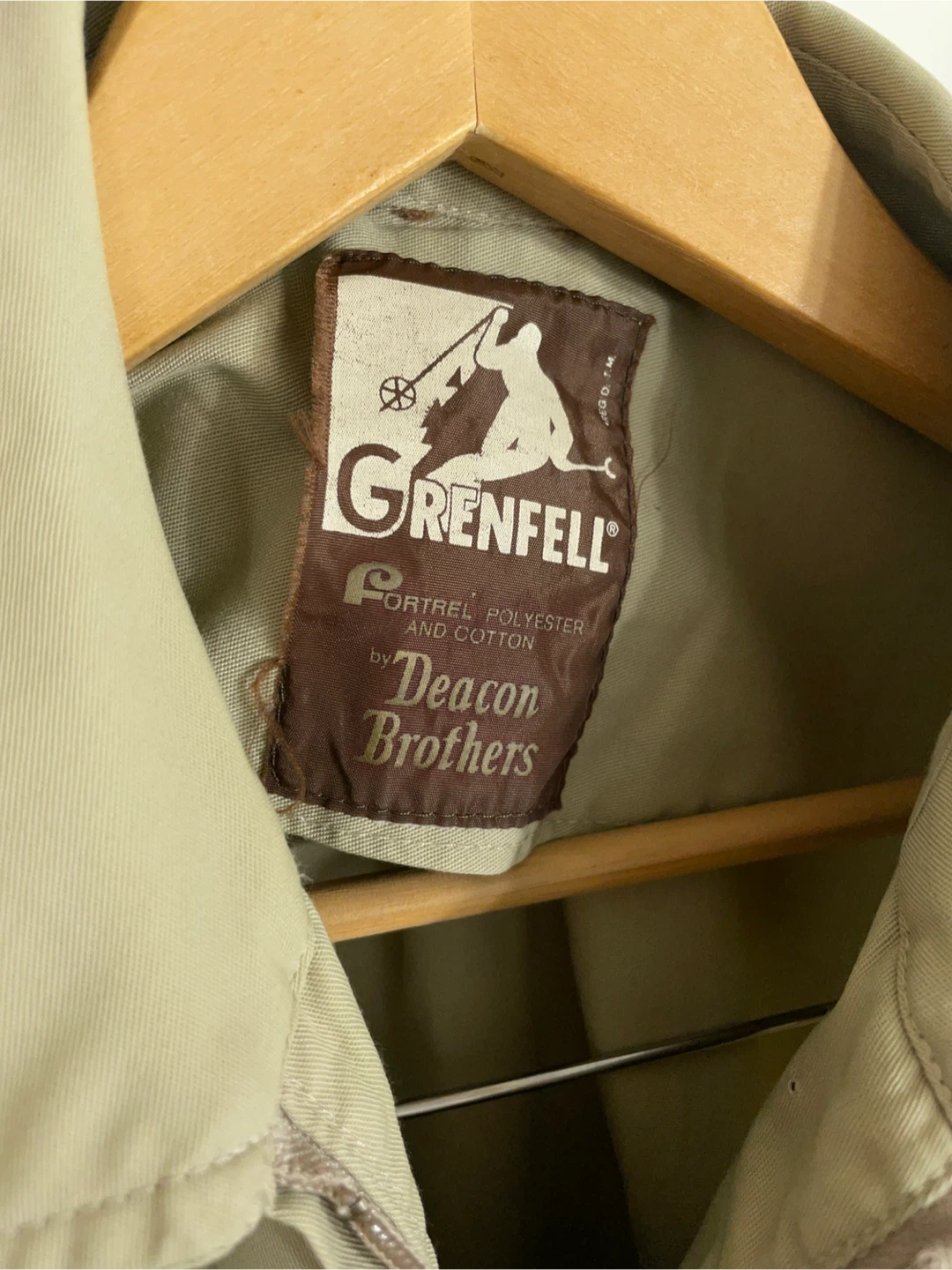 Vintage Grenfell Beige Windbreaker Jacket - photo 2