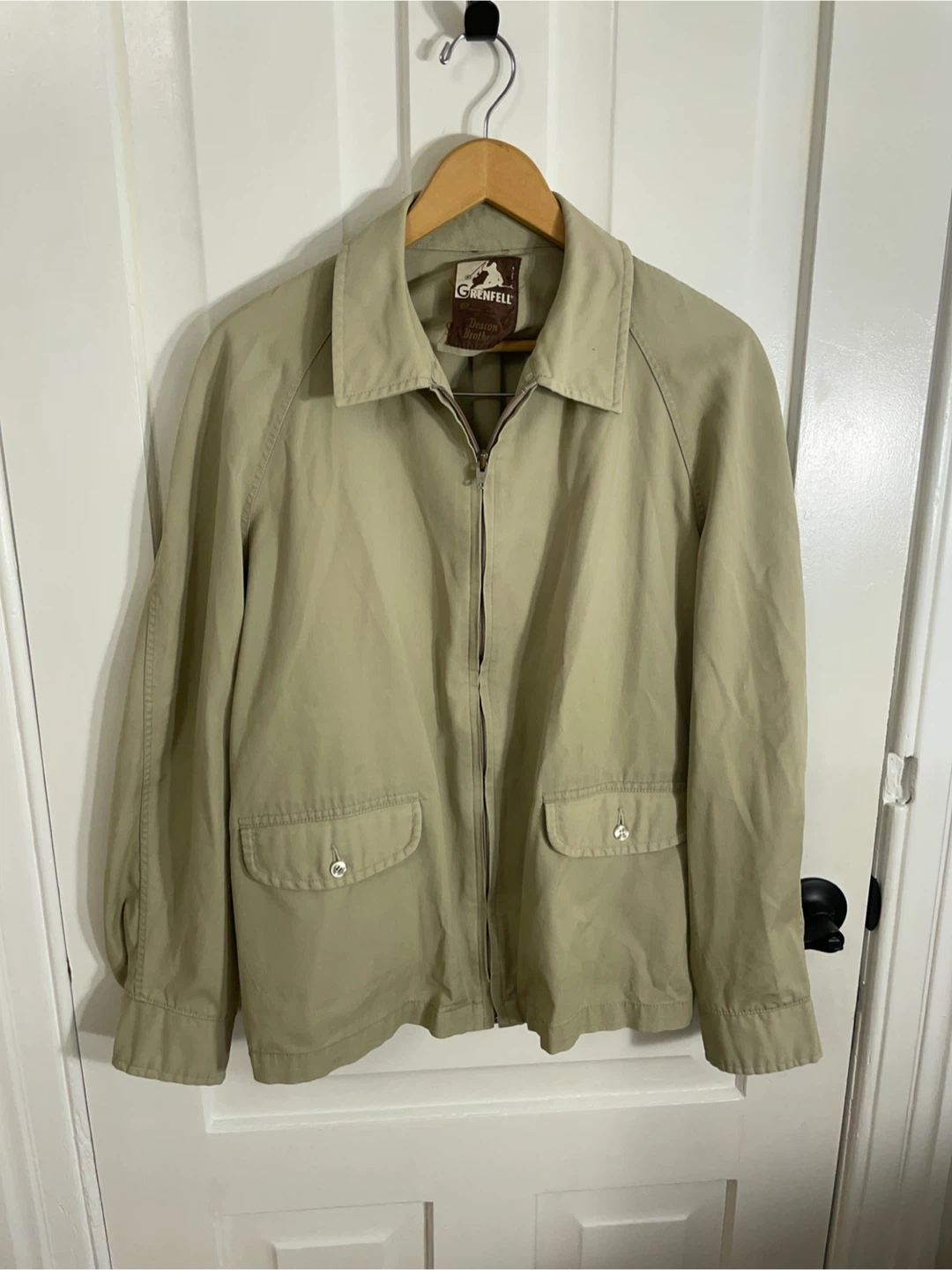 Vintage Grenfell Beige Windbreaker Jacket - photo 3