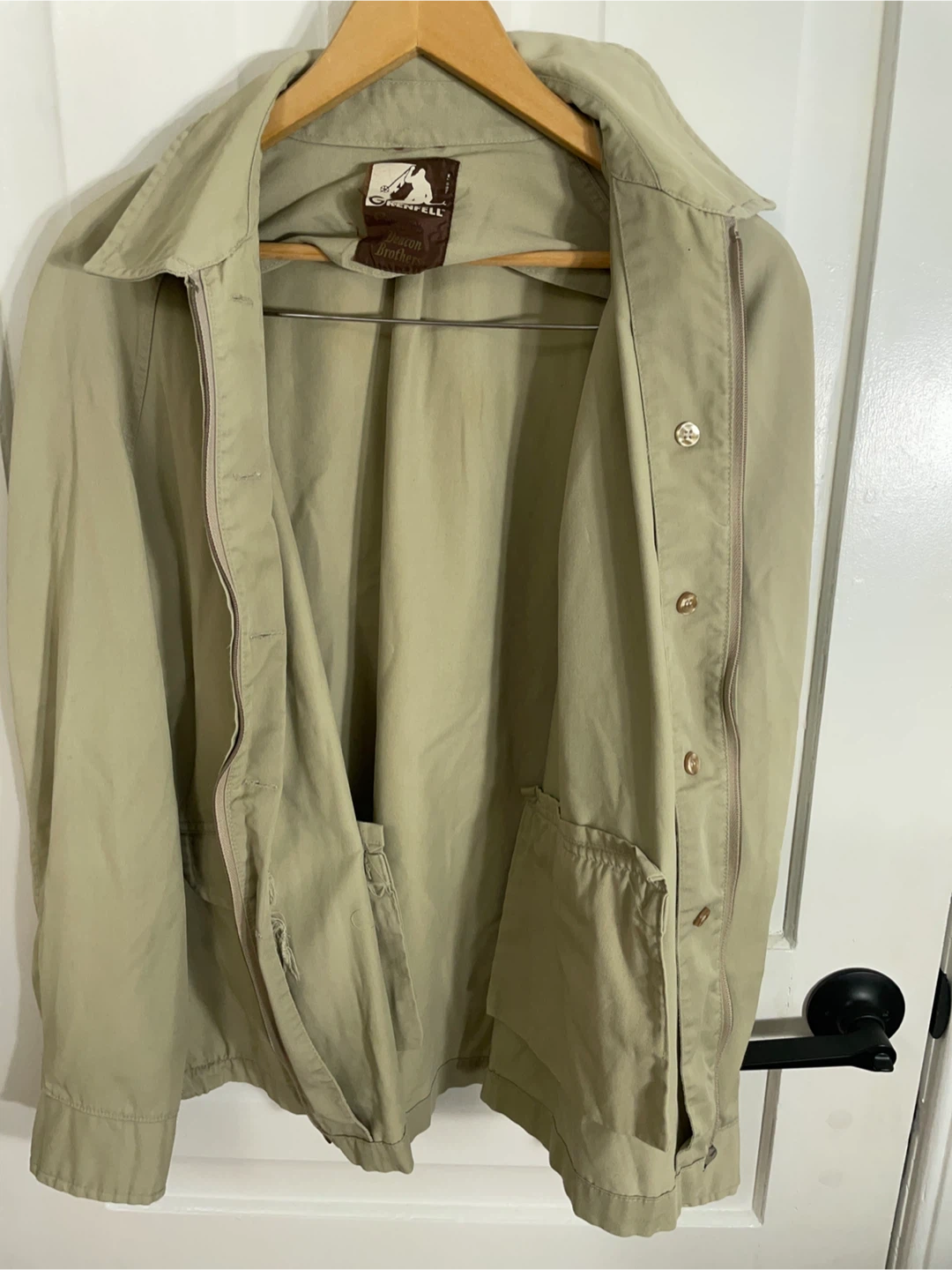 Vintage Grenfell Beige Windbreaker Jacket - photo 5