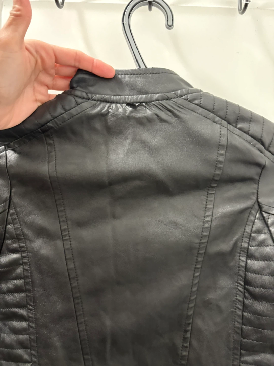 Kids Faux Leather Jacket size 7-8 - photo 2