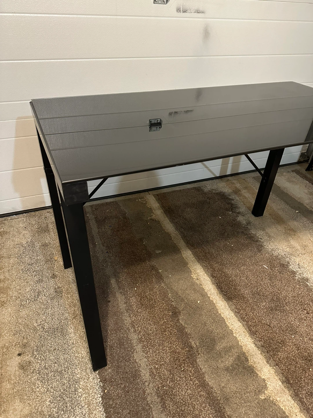 Black Tempered Glass Desk - photo 3