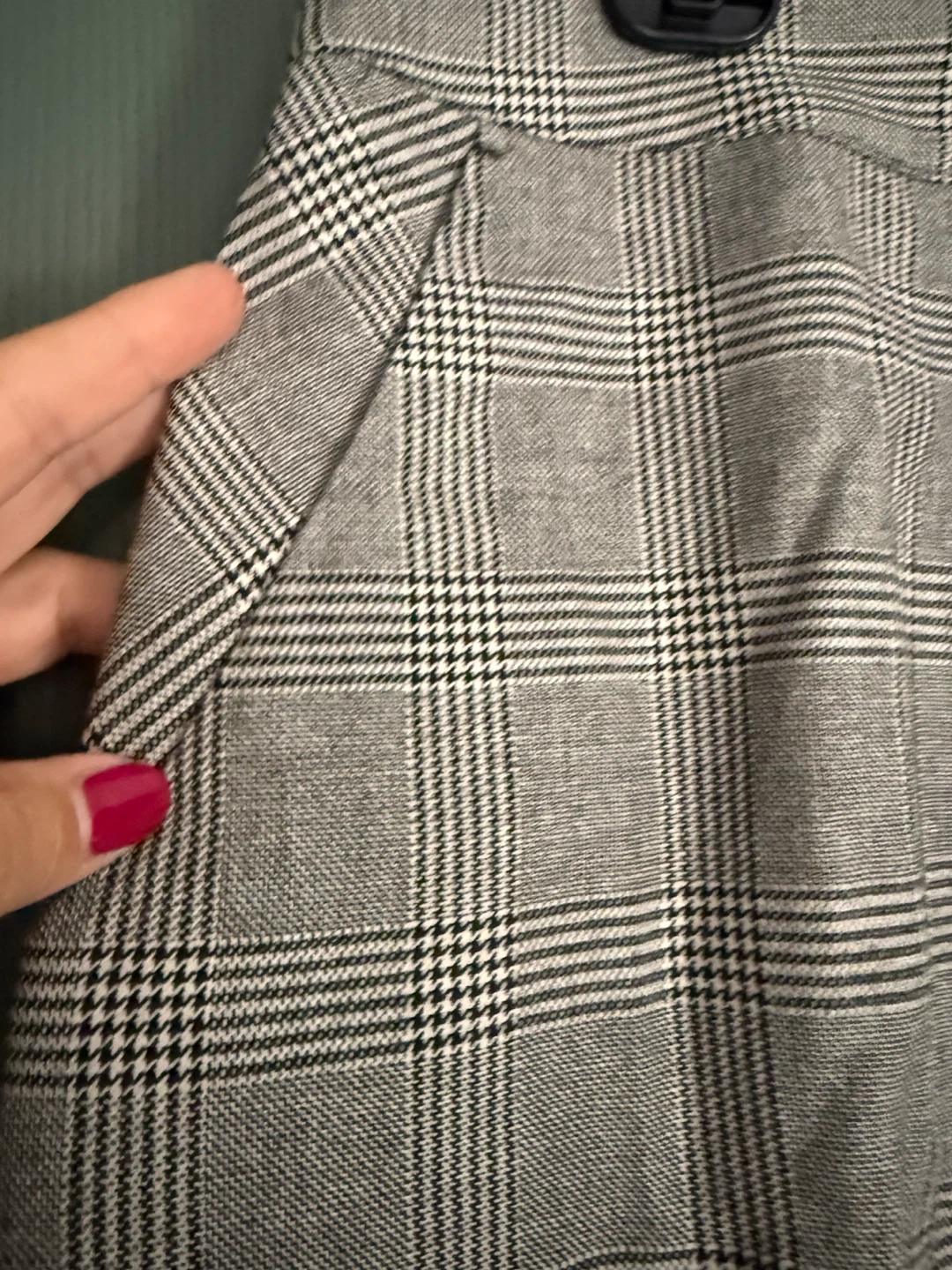 Grey plaid mini skirt Frank & Oak XL - photo 3
