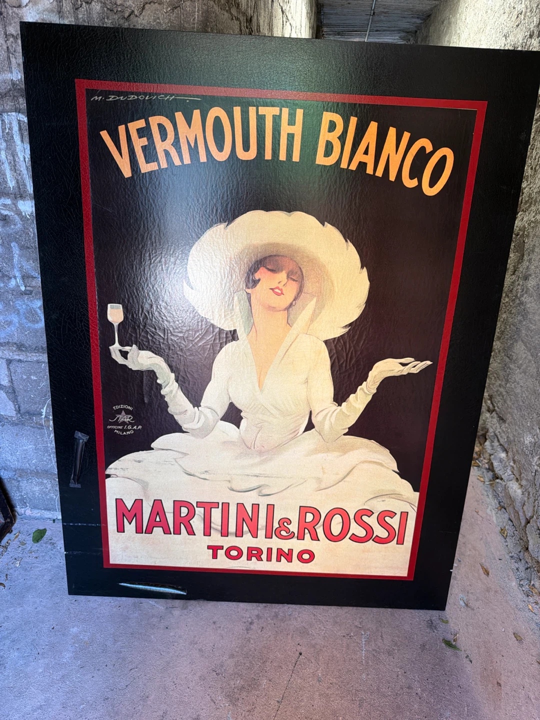 Vintage Style Martini & Rossi Advertising Sign