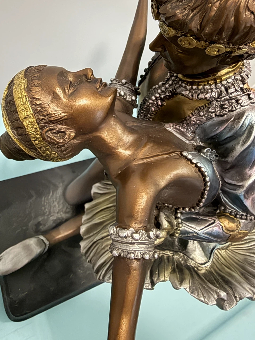 Ballroom Dancers Bronze Finish Statue - photo 5