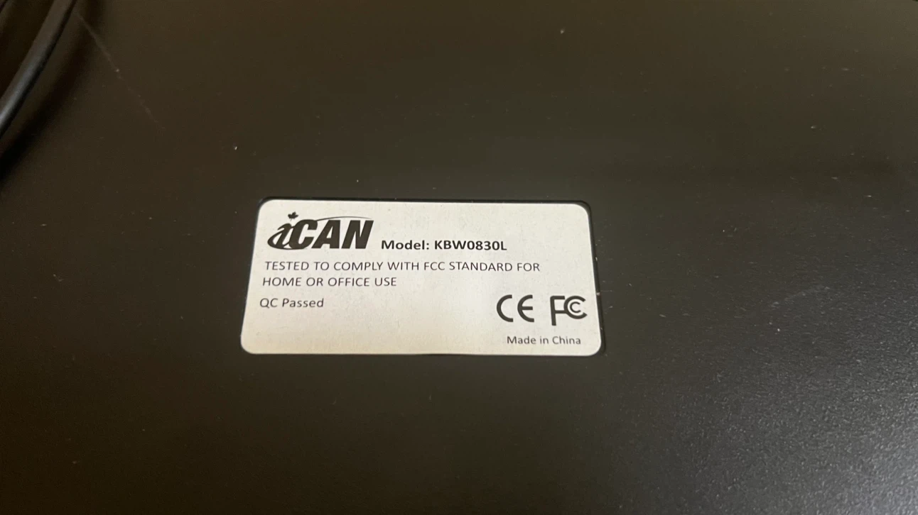 iCAN Wired Keyboard Model KBW0830L - photo 3