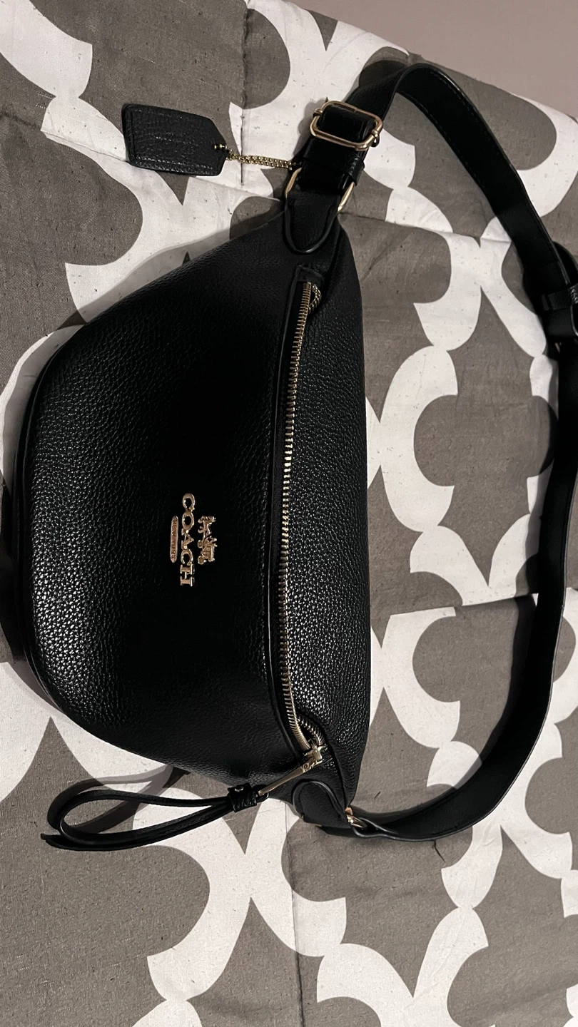 Coach Black Pebble Leather Belt Bag - photo 4