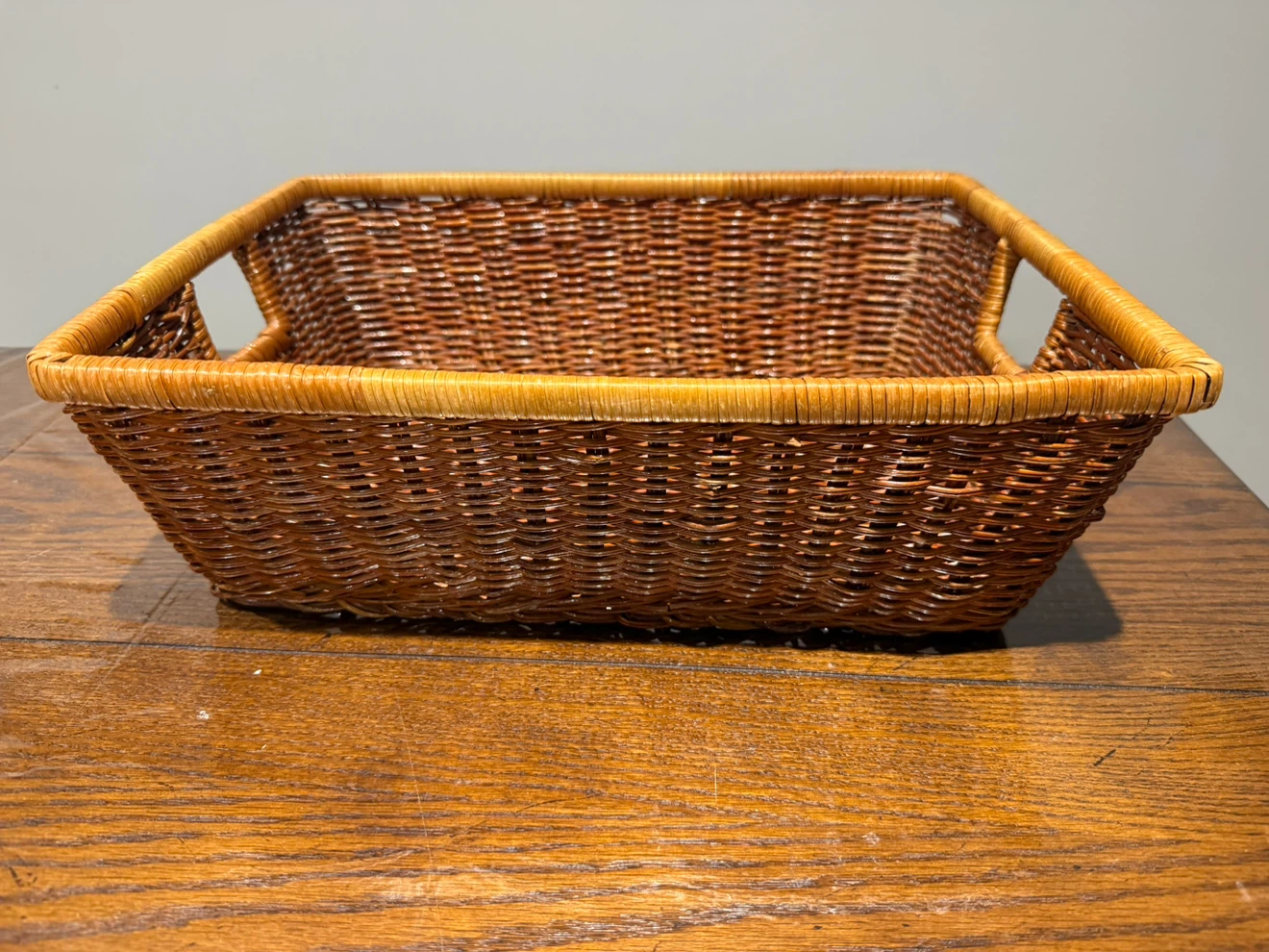Woven Wicker Storage Basket