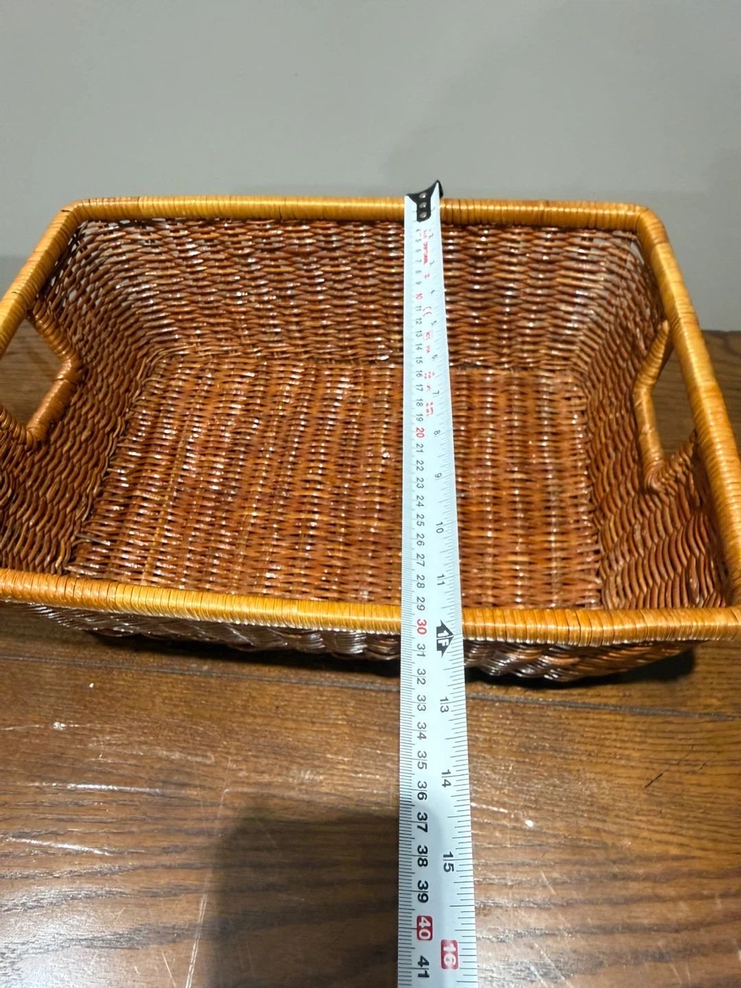 Woven Wicker Storage Basket - photo 4