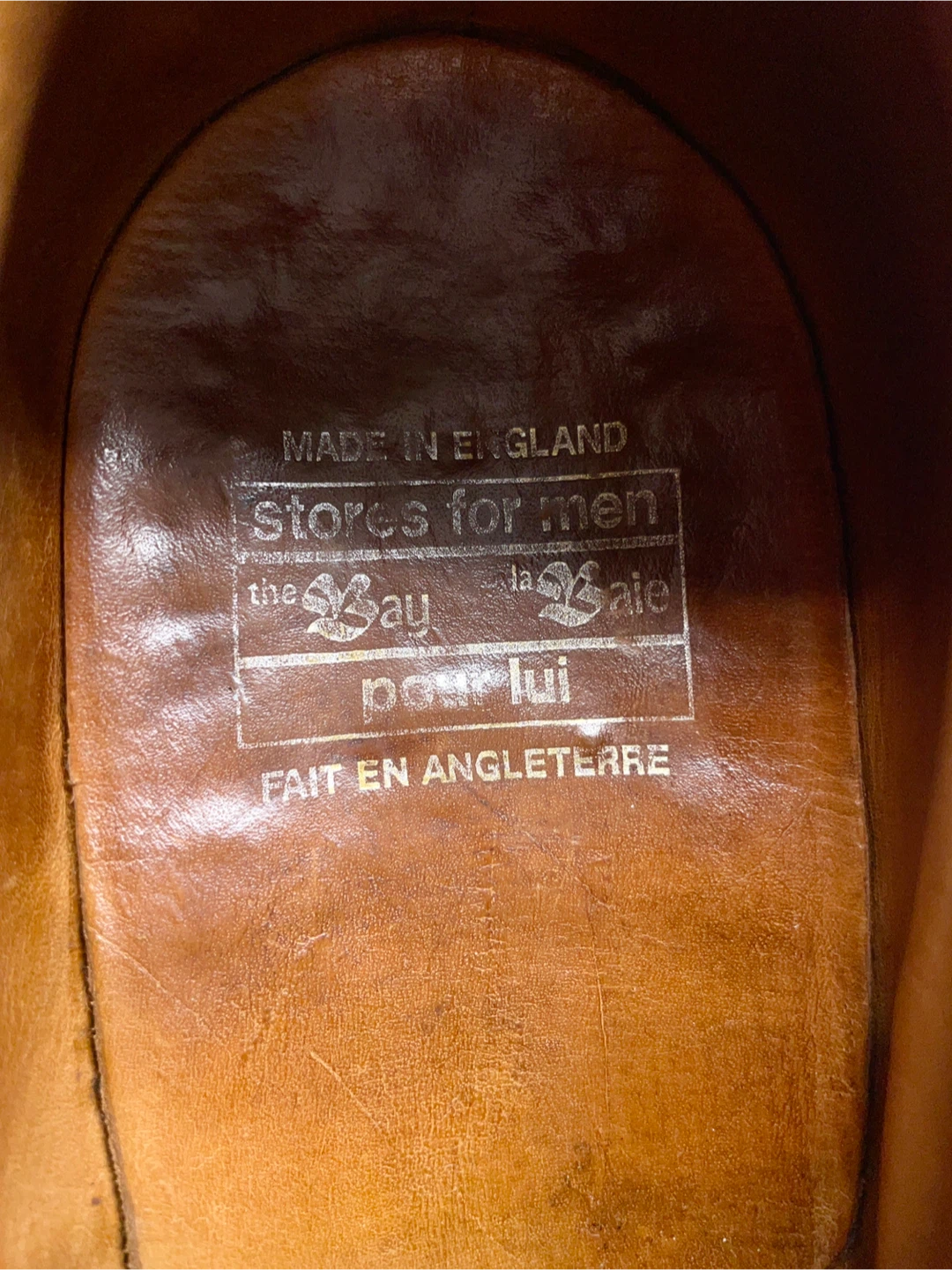 Vintage Hudsons's Bay Black Longwing Blucher Shoes - photo 4
