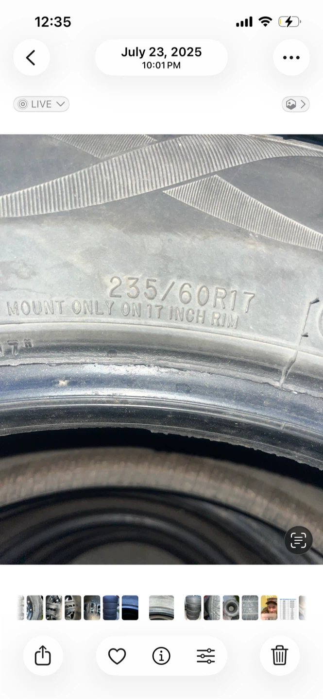 Set of 4 Cooper CS4 Touring Tires 235/60R17 - photo 3
