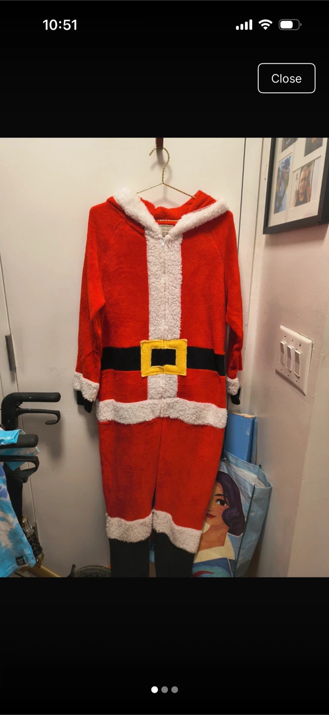 With Love, Sarah Santa Claus Onesie Medium