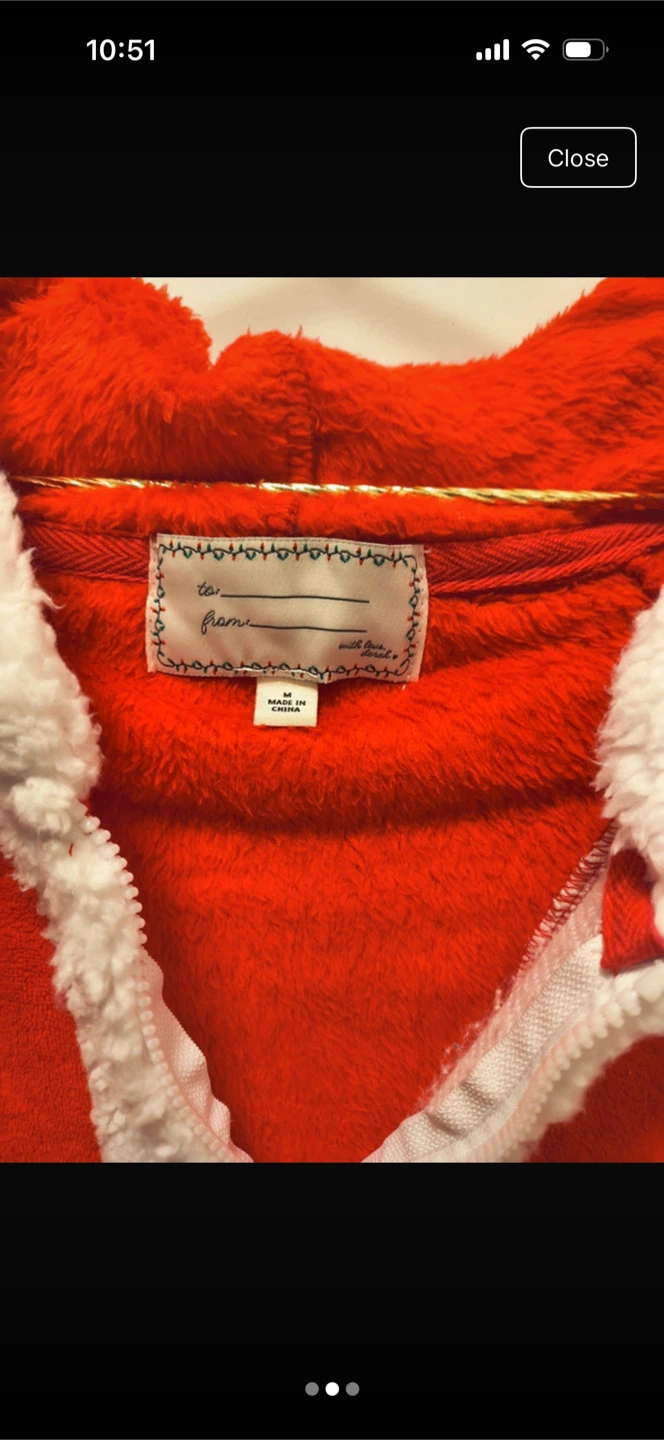 With Love, Sarah Santa Claus Onesie Medium - photo 2