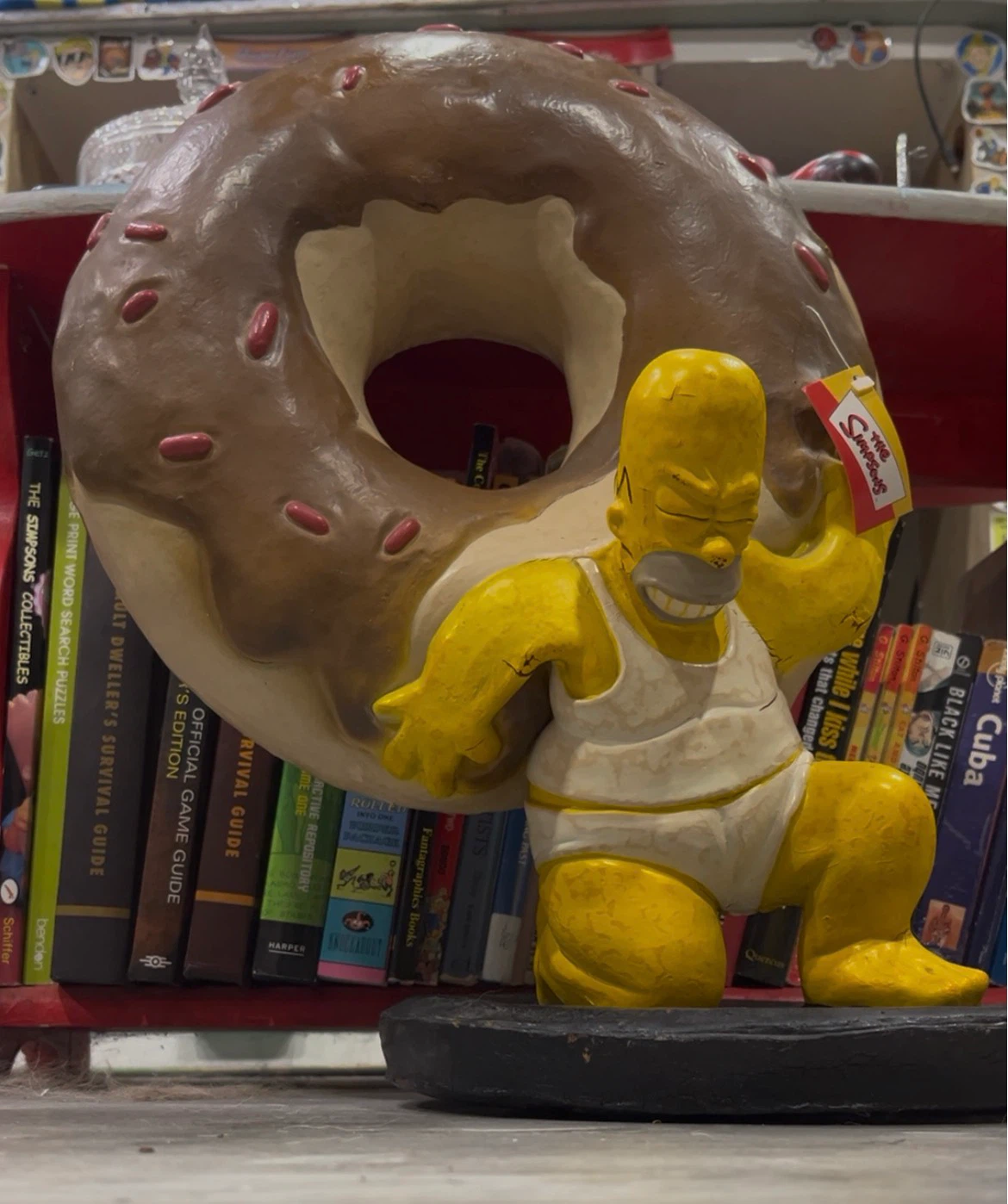 The Simpsons Homer Giant Donut Figure 1999 Rare Vintage