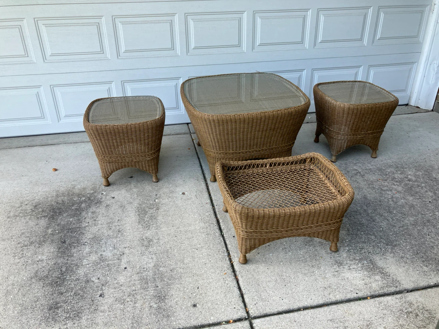 Wicker Patio Table Set
