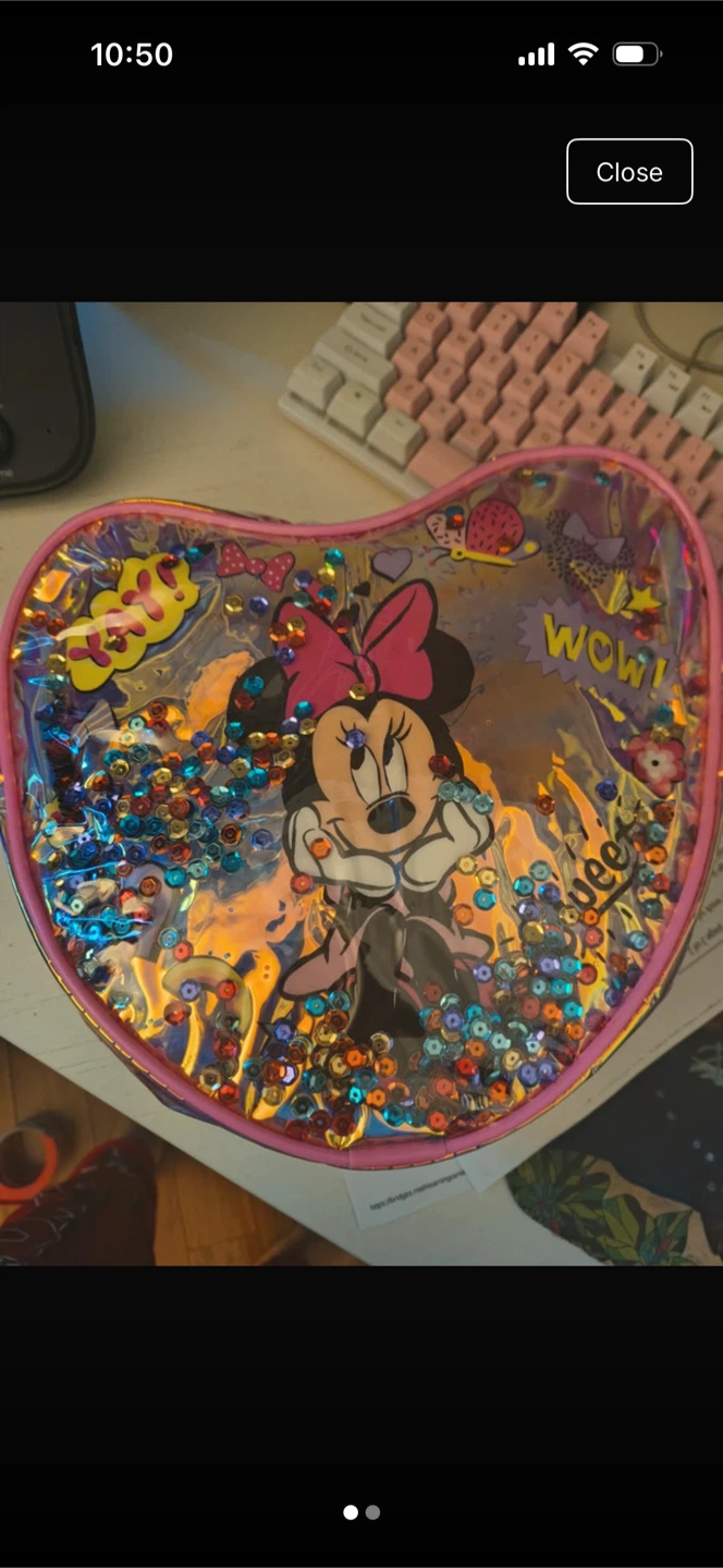 Disney Minnie Mouse Heart Shaped Backpack