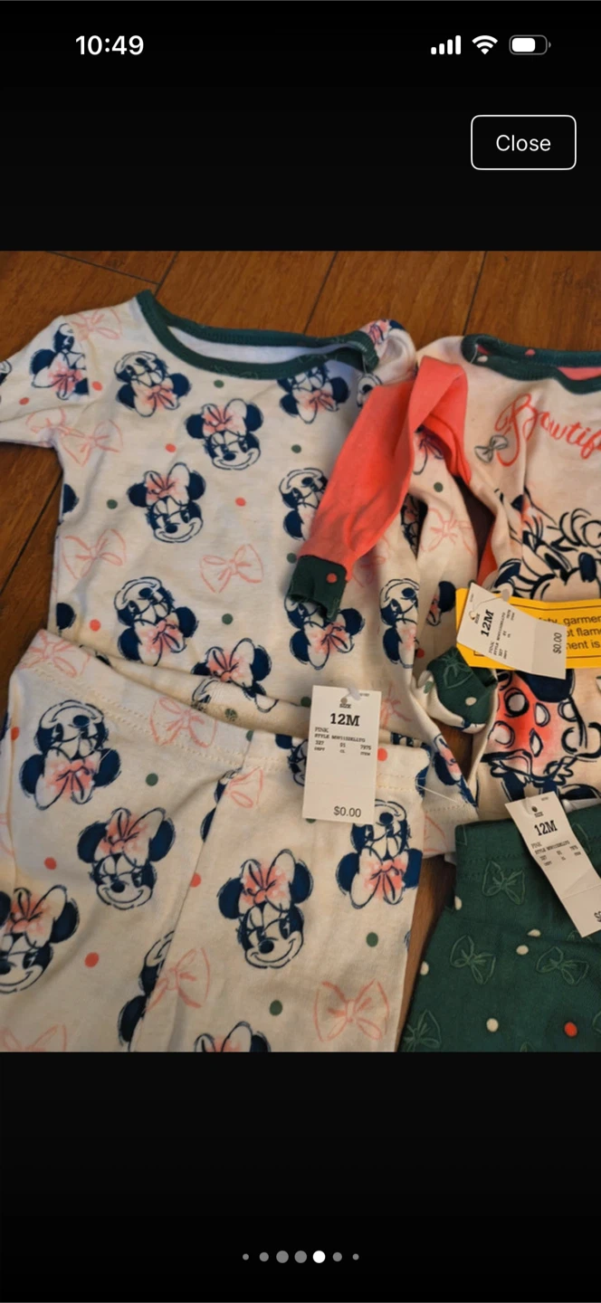 Disney Minnie Mouse 12M Pajama Sets - photo 3