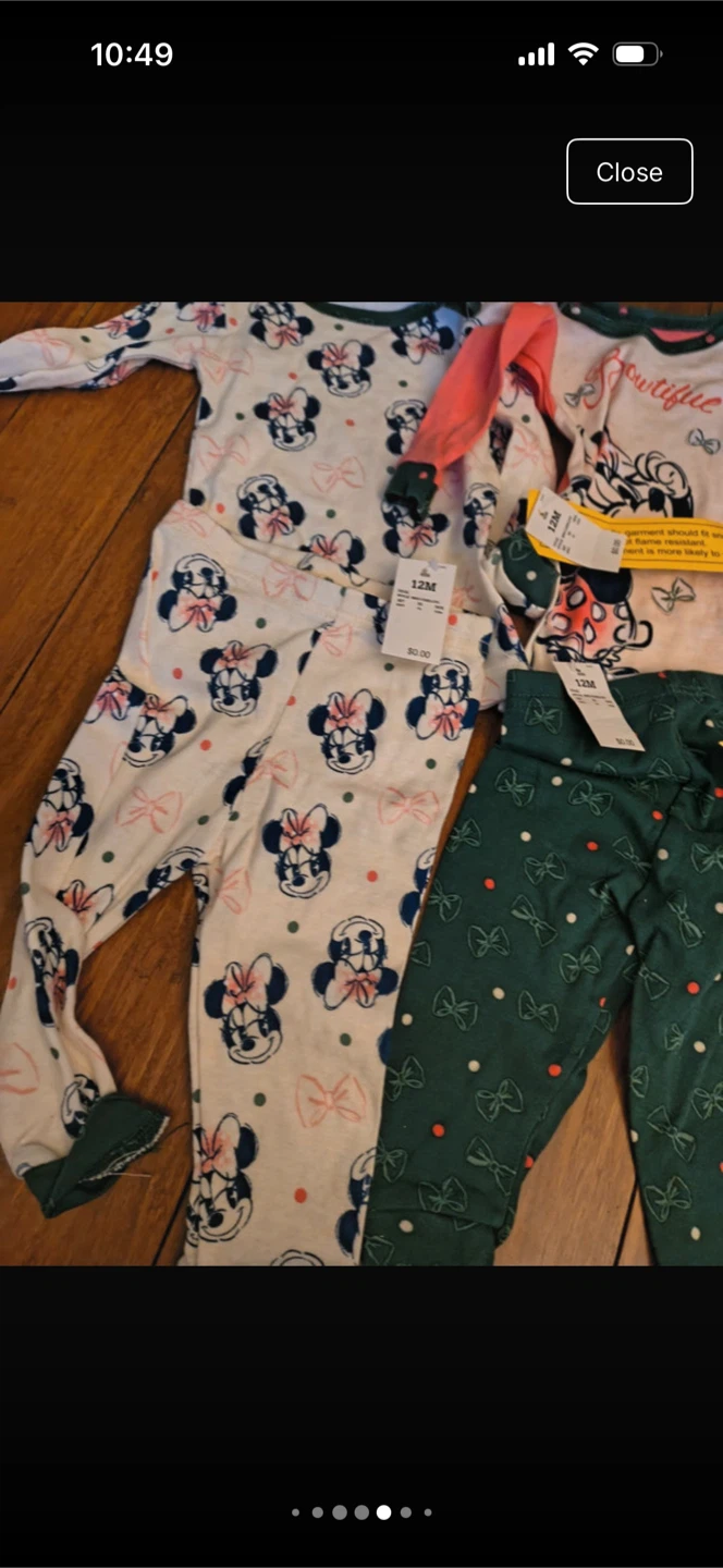 Disney Minnie Mouse 12M Pajama Sets - photo 4